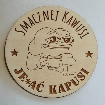 Podstawka pod kubek Smacznej Kawusi