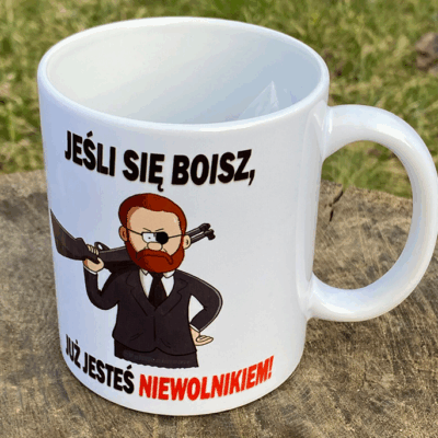 [AKTUALIZACJA] KUBEK Z CYTATEM JEZELI SIĘ BOISZ...