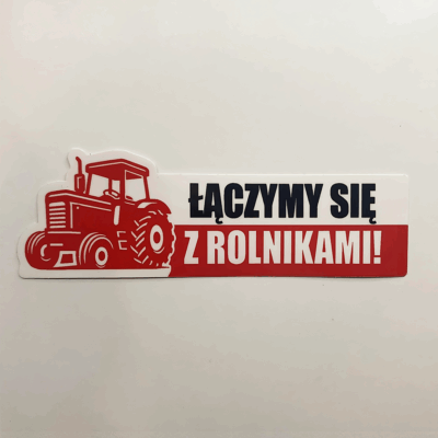 NAKLEJKA STRAJK ROLNIKÓW