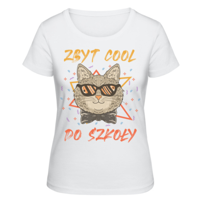 Koszulka zbyt cool do szkoły koty