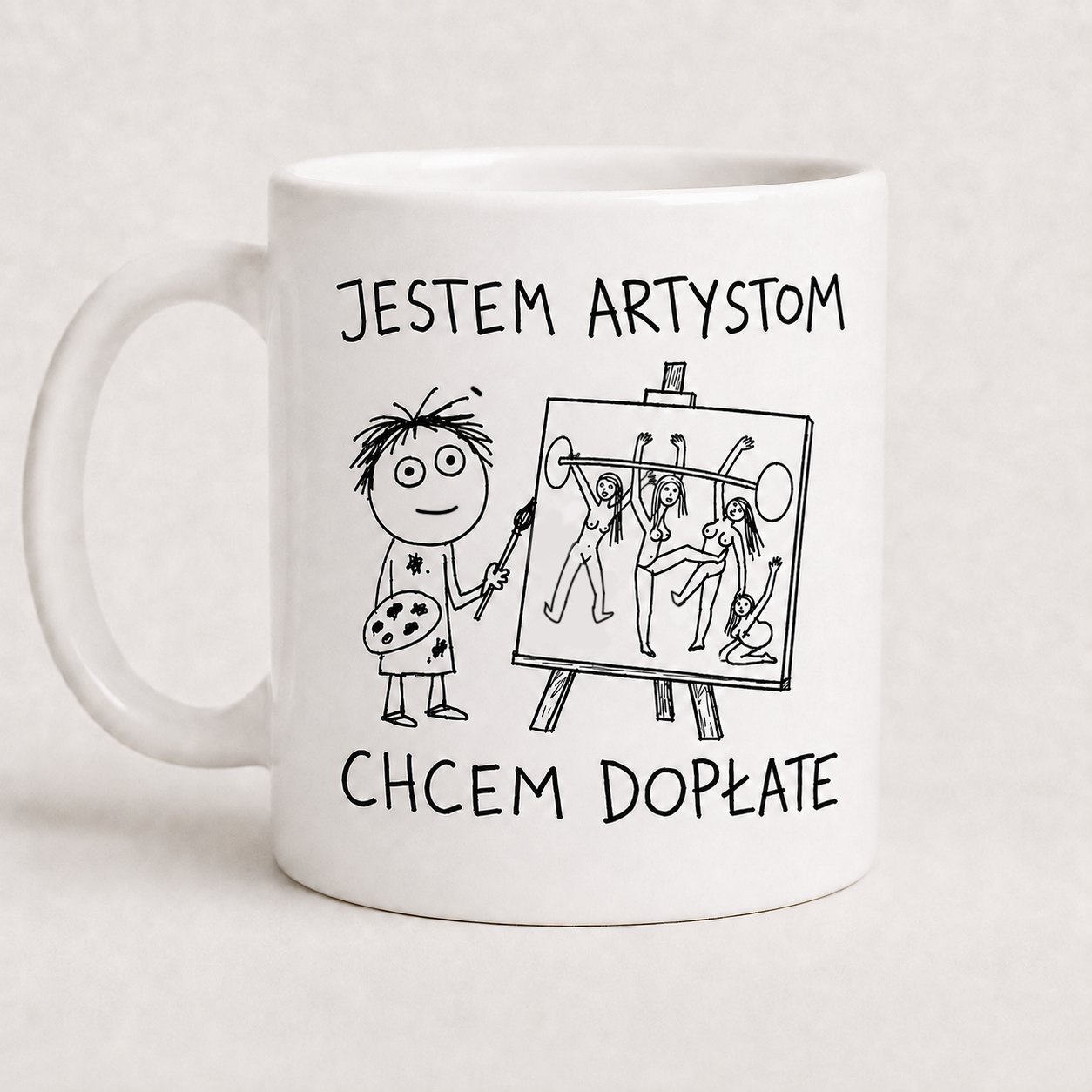 Kubek JESTEM ARTYSTOM CHCEM DOPŁATE 2